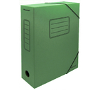 Папки архивные из гофрокартона на резинке Silwerhof, 3 шт., корешок 75 мм, 250×325×75 мм, зеленые