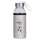 Бутылка для воды стеклянная Sima-Land, 350 мл, 17×6×6 см, «Выпей меня» (в чехле)