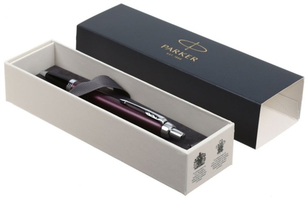 Ручка подарочная шариковая Parker IM Core K321 Light Purple CT, корпус пурпурный