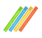 Линейка пластиковая Brauberg Neon, 25 см, ассорти Линейка пластиковая Brauberg Neon, 25 см, ассорти