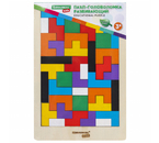 Игра-головоломка развивающая деревянная «Тетрис», 18×27 см, цветная, 3+