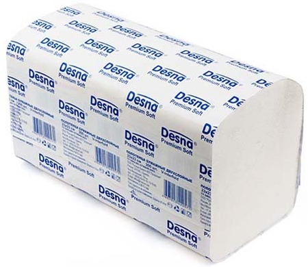 Полотенца бумажные Desna Premium (в пачке), 1 пачка, ширина 230 мм, белые, Soft Полотенца бумажные Desna Premium (в пачке), 1 пачка, ширина 230 мм, белые, Soft