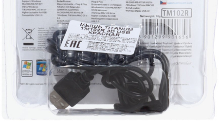 Мышь компьютерная Titanum Raptor TM102K, USB, проводная, красная Мышь компьютерная Titanum Raptor TM102K, USB, проводная, красная