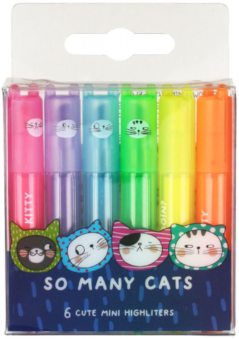 Набор маркеров-текстовыделителей ароматизированных M&G So Many Cats, 6 цветов