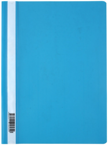 Папка-скоросшиватель пластиковая А4 OfficeSpace, толщина пластика 0,16 мм, голубая