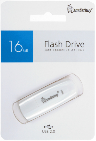 Флеш-накопитель SmartBuy Scout (2.0) 16 Gb, корпус белый Флеш-накопитель SmartBuy Scout (2.0) 16 Gb, корпус белый