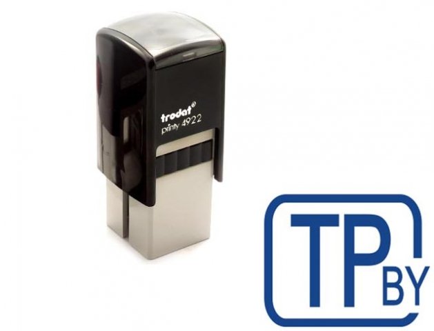 Штамп стандартный «TP» 18×18 мм на автоматической оснастке 4922