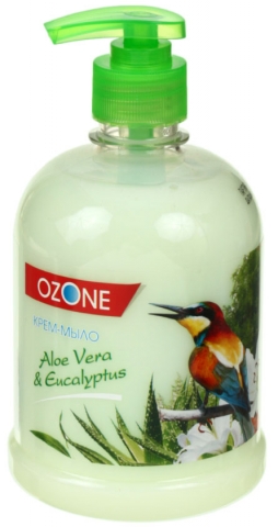 Крем-мыло жидкое Ozone, 500 мл, Aloe vera & Eucalyptus Крем-мыло жидкое Ozone, 500 мл, Aloe vera & Eucalyptus