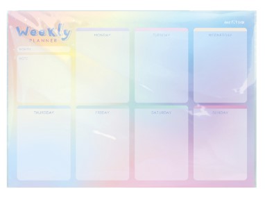 Планер магнитный на неделю Meshu А4 (210×297 мм), Gradient