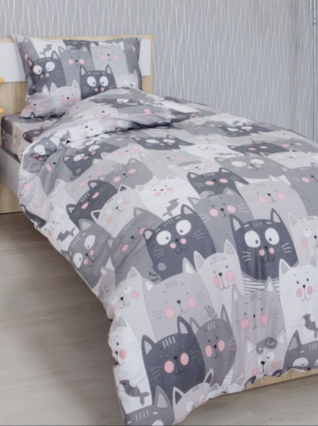 Комплект постельного белья 1,5-спальный My Kitty, 3 предмета Комплект постельного белья 1,5-спальный My Kitty, 3 предмета
