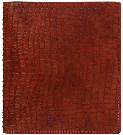 Еженедельник недатированный на гребне Croco, 195*215 мм, 176 л., линия, светло-коричневый