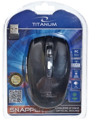 Мышь компьютерная Titanum Snapper TM105K, беспроводная, черная