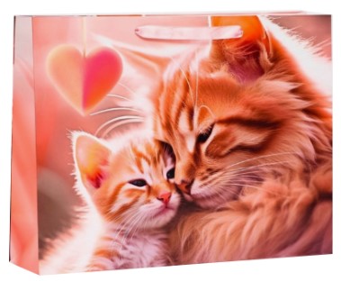 Пакет подарочный Sima-Land 40×31×11,5 см, «Котики» Пакет подарочный Sima-Land 40×31×11,5 см, «Котики»