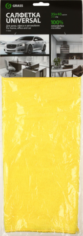 Салфетка из микрофибры для автомобиля Grass Universal, 35*40 см, ассорти Салфетка из микрофибры для автомобиля Grass Universal, 35*40 см, ассорти