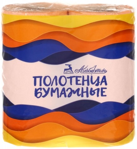 Полотенца бумажные «Альбертин» (в рулоне), 2 рулона*78 листов, ширина 205 мм, ассорти Полотенца бумажные «Альбертин» (в рулоне), 2 рулона*78 листов, ширина 205 мм, ассорти