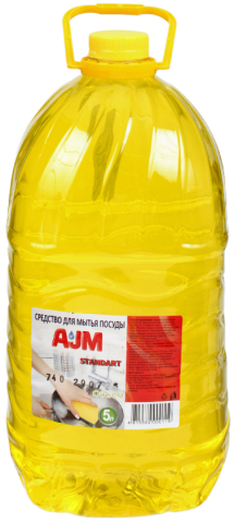 Средство для мытья посуды AJM Standart, 5000 мл