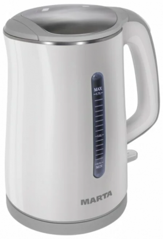Электрочайник Marta MT-1065, бело-серый Электрочайник Marta MT-1065, бело-серый