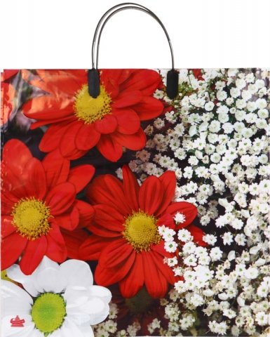 Пакет упаковочный «Тико-пластик» (35*35 см), 35*35 см, «Полевые цветы» 
