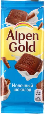 Шоколад Alpen Gold, 85 г, «Молочный шоколад» Шоколад Alpen Gold, 85 г, «Молочный шоколад»