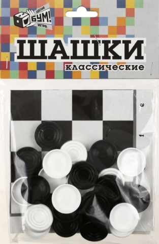 Игра настольная «Шашки классические», 6+