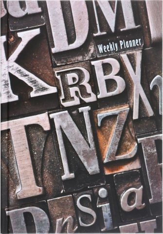 Еженедельник недатированный «Офисный стиль», 145*205 мм, 72 л., «Символы»