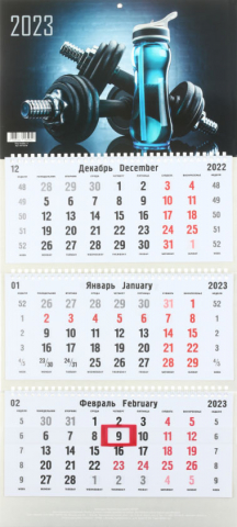Календарь настенный трехрядный на 2023 год «Канц-Эксмо», Stay Healthy. 4 Календарь настенный трехрядный на 2023 год «Канц-Эксмо», Stay Healthy. 4