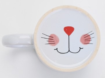 Кружка керамическая Sima-Land, 320 мл, «Котик с рисунком на дне»