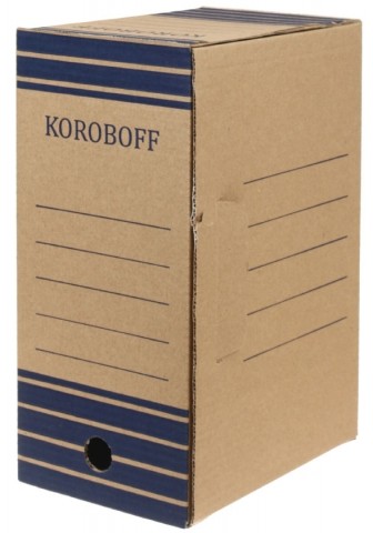 Короб архивный из гофрокартона, корешок 150 мм, 327*150*240 мм, бурый Короб архивный из гофрокартона, корешок 150 мм, 327*150*240 мм, бурый