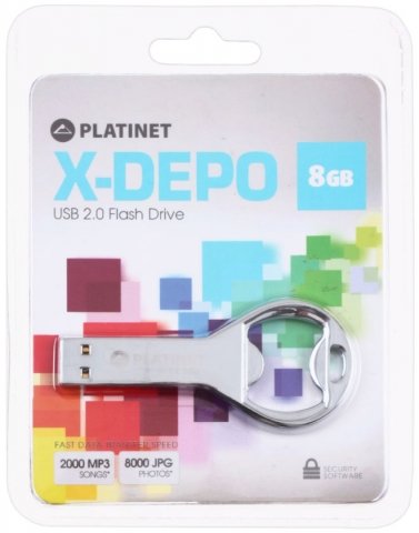 Флэш-накопитель Platinet X-Depo, 8Gb, без колпачка Флэш-накопитель Platinet X-Depo, 8Gb, без колпачка