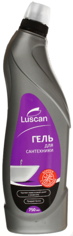 Средство для чистки сантехники Luscan с кислотой, 750 мл