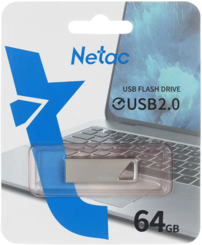 Флэш-накопитель Netac U326 (2.0), 64 Gb, корпус серебристый Флэш-накопитель Netac U326 (2.0), 64 Gb, корпус серебристый