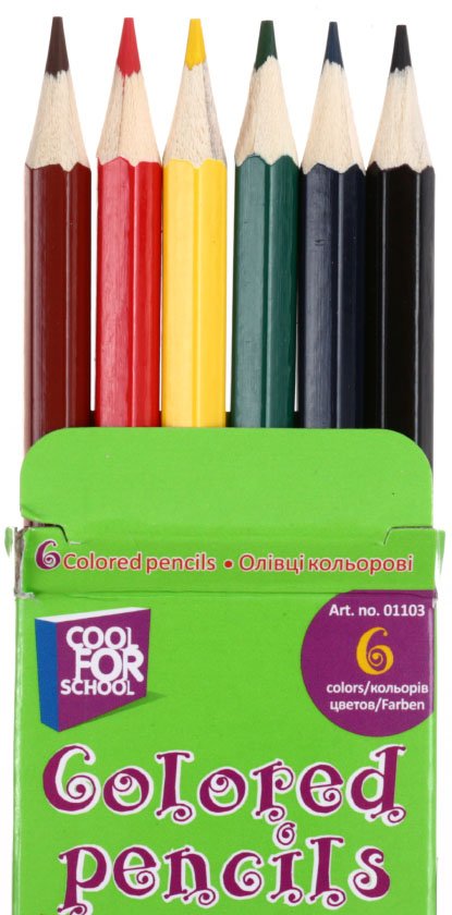 Карандаши цветные Sunbow, 6 цветов, длина 175 мм