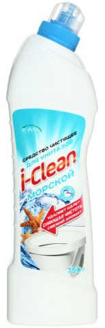 Средство чистящее для унитазов I-Clean 750 мл, «Морской» Средство чистящее для унитазов I-Clean 750 мл, «Морской»