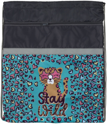 Мешок для обуви Schoolformat, 400*480 мм, Wild Cat Мешок для обуви Schoolformat, 400*480 мм, Wild Cat