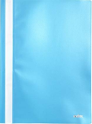 Папка-скоросшиватель пластиковая А4 Index 1200, толщина пластика 0,18 мм, голубая Папка-скоросшиватель пластиковая А4 Index 1200, толщина пластика 0,18 мм, голубая