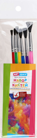 Набор кистей для рисования «Синтетика» ArtSpace, 6 шт. Набор кистей для рисования «Синтетика» ArtSpace, 6 шт.