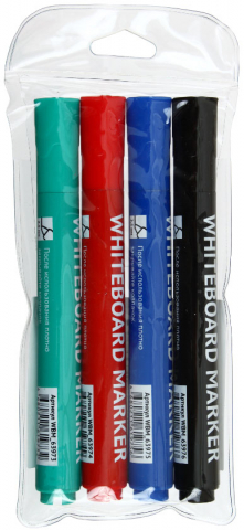 Набор маркеров для вайтбордов OfficeSpace Bullet, 4 цвета Набор маркеров для вайтбордов OfficeSpace Bullet, 4 цвета
