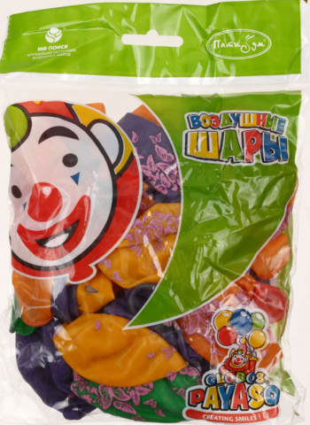 Шары воздушные «ПатиБум. Кристалл Bubble» , 25 шт., 12"/30 см., «Бабочки», ассорти Шары воздушные «ПатиБум. Кристалл Bubble» , 25 шт., 12"/30 см., «Бабочки», ассорти
