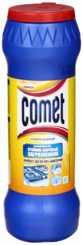 Чистящее средство Comet, 475 г, «Лимон с хлоринолом»