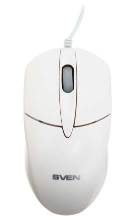 Мышь компьютерная Sven RX-112 , USB, проводная, белая