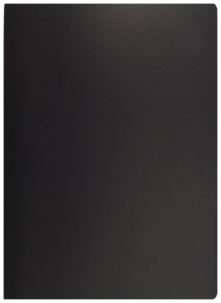 Папка пластиковая на 100 файлов Basic, толщина пластика 0,8 мм, черная