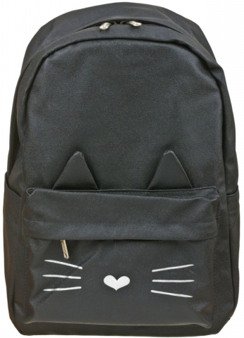 Рюкзак школьный №1 School Kitty Black, 300*160*430 мм, черный