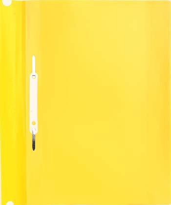 Папка-скоросшиватель пластиковая А4 Sponsor, толщина пластика 0,16 мм, желтая