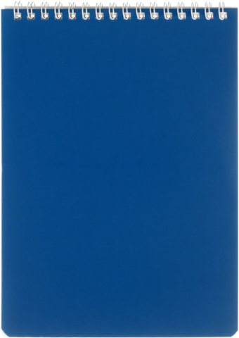 Блокнот на гребне Brauberg (А5), 145*205 мм, 60 л., клетка, синий