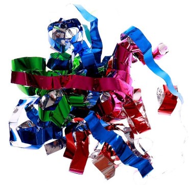 Хлопушка пружинная Sima-Land, 11 см, «Пусть исполняются желания!» (конфетти + фольга серпантин)