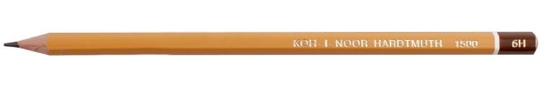 Карандаш чернографитный Koh-I-Noor 1500 твердость грифеля 6T, корпус желтый, с декоративным наконечником Карандаш чернографитный Koh-I-Noor 1500 твердость грифеля 6T, корпус желтый, с декоративным наконечником
