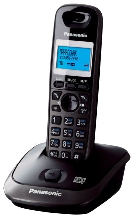 Телефон KX-TG2521RU Panasonic беспроводной с автоответчиком, темно-серый металлик