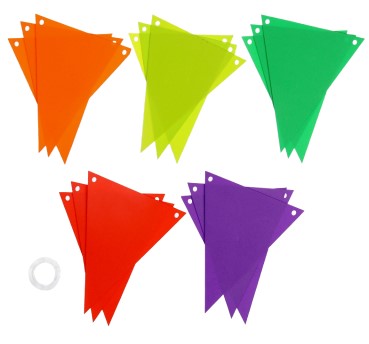 Гирлянда «Флажки», длина шнура — 4 м, размер флажка — 10*16 см