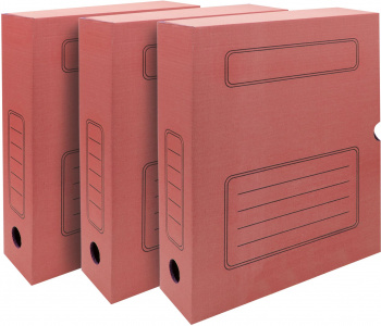 Короба архивные из гофрокартона Silwerhof, 3 шт., корешок 75 мм, 250*325*75 мм, красные Короба архивные из гофрокартона Silwerhof, 3 шт., корешок 75 мм, 250*325*75 мм, красные