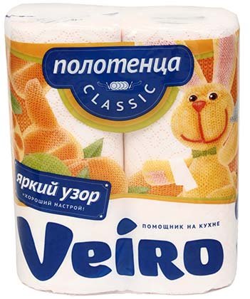 Полотенца бумажные Linia Veiro (в рулоне), 2 рулона*52 листа, ширина 220 мм, белые Полотенца бумажные Linia Veiro (в рулоне), 2 рулона*52 листа, ширина 220 мм, белые